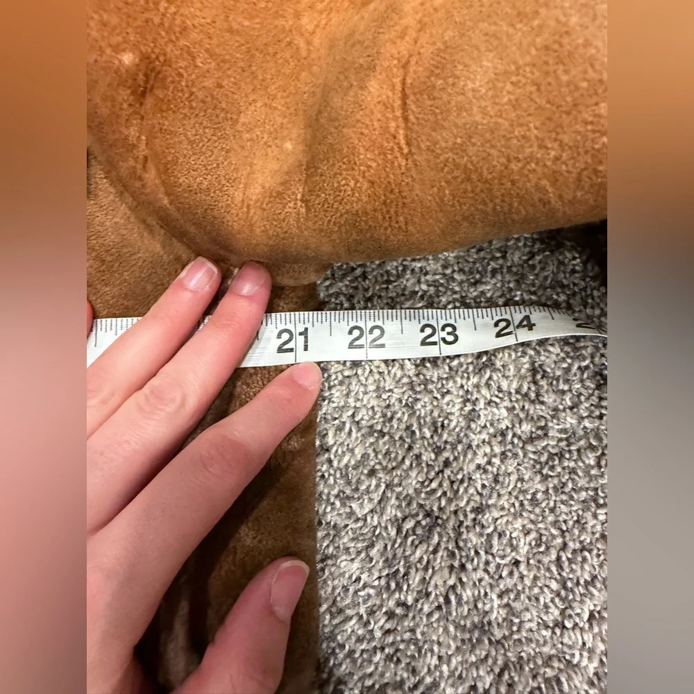 Vintage portobello sherling sheepskin jacket Marlboro man size 38 - Picture 7 of 11